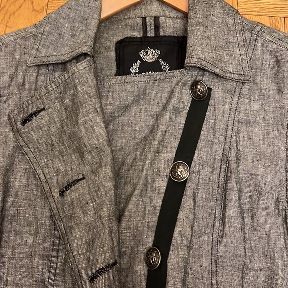 NWOT SZ M Cino Linen Jacket - Picture 7 of 11